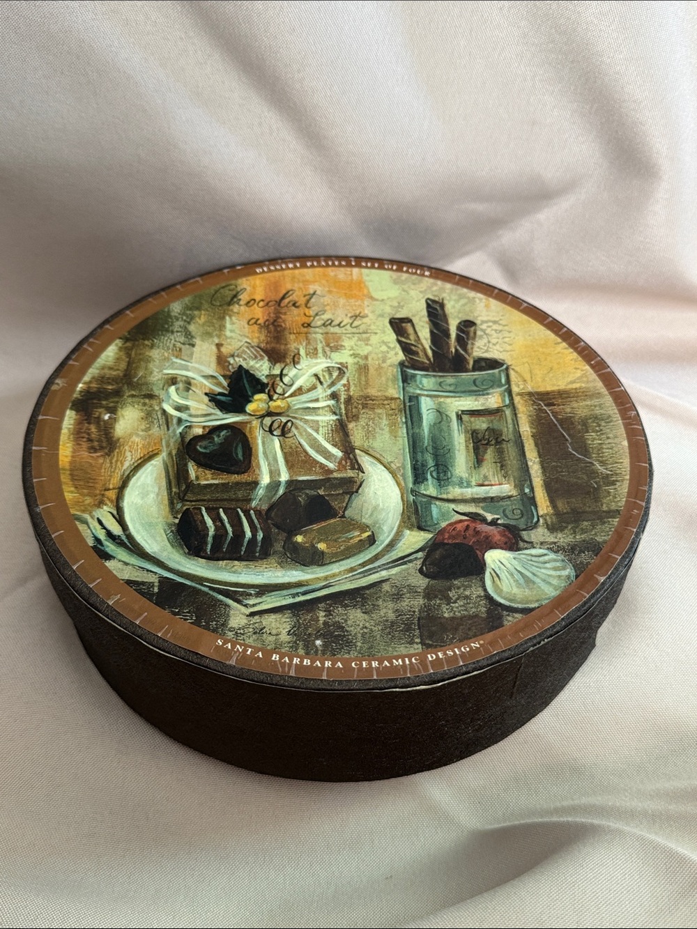 VTG Santa Barbara Ceramic Design Dessert Plates - Set of 4 - Silvia Vassileva